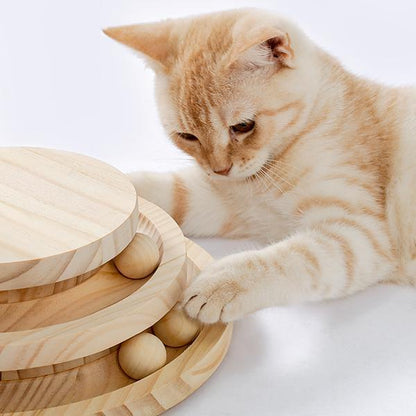 Indoor Cat Soft Scratching Board And Interactive Ball Track Toy Cat Rest And Grooming Supplies